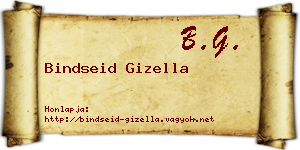 Bindseid Gizella névjegykártya